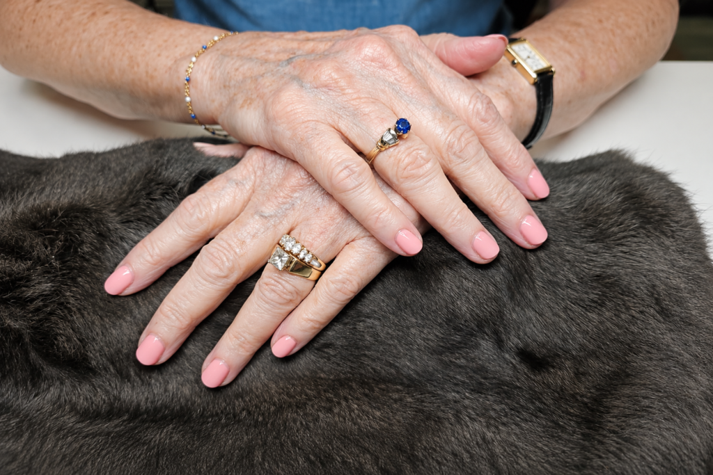 Healthy gel manicure with translucent pink polish at The Nail Edit ATX in Austin, TX.